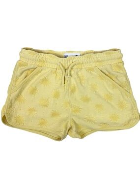 Cotton On Pale Yellow Sun Embroidered Terry Jogger Shorts